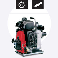 Vue rapproch&eacute;e d'une pompe &agrave; eau l&eacute;g&egrave;re.